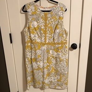 Boden Dark Yellow Floral Dress